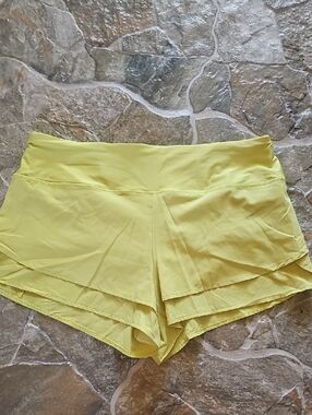 Yellow Spyder Running Shorts